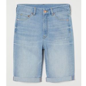 High Waist Bermuda Shorts